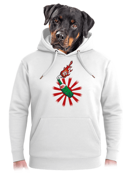 Kamikaze unisex mikina premium Snowwhite