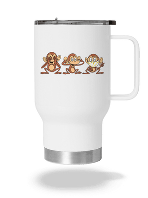 Opičky termohrnček White