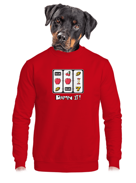 Automat unisex mikina bez kapucne Red