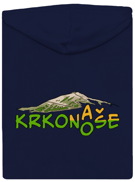 Krkonoše pánska mikina na zips Navy
