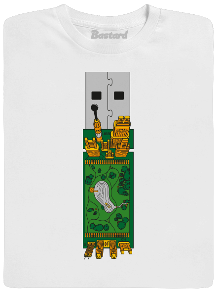USB city detské tričko White