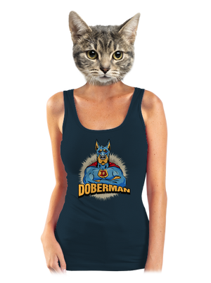 Doberman dámske tielko klasické Navy