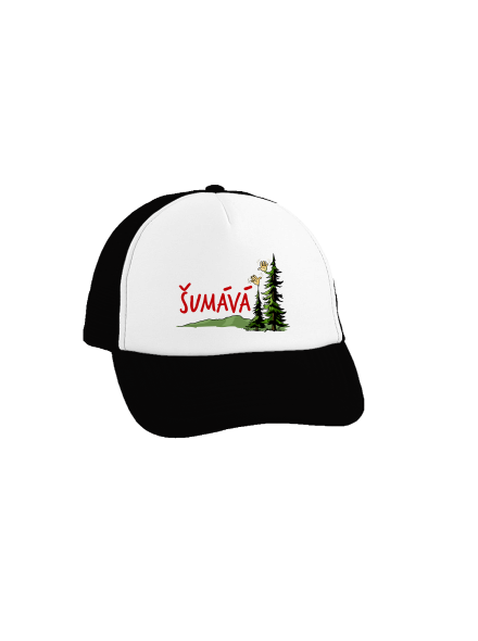 Šumává šiltovka truckerka Black cap