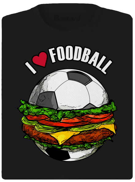 Foodball dámske športové tričko Black