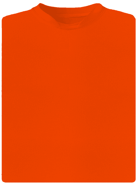 Bez potlače pánske športové tričko Neon Orange