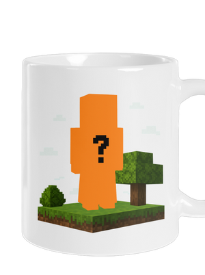 Minecraft z vlastnej fotky klasický hrnček White