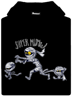 Super mumie dámska mikina klokanka Black