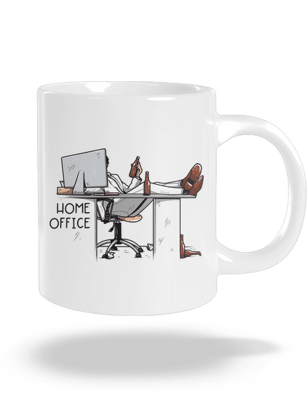 Home Office veľký hrnček White
