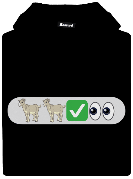 Emoji pánska mikina klokanka Black