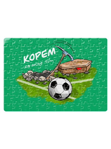 Kopem za svoj tím puzzle White