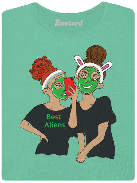 Best aliens dámske tričko prémium Mint Mal