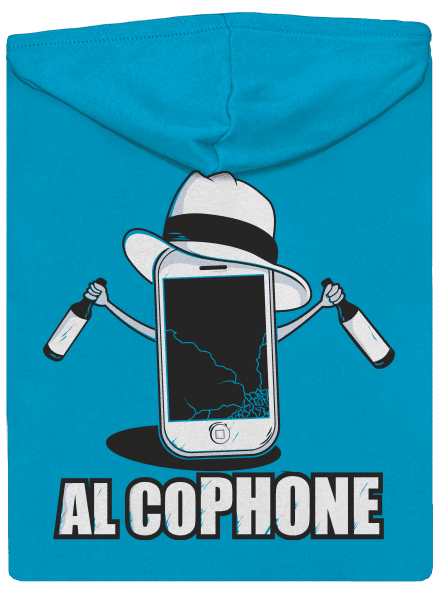 Al Cophone dámska mikina na zips Blue Atol