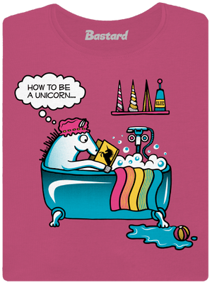 Ako sa stať jednorožcom dámske tričko prémium Magenta