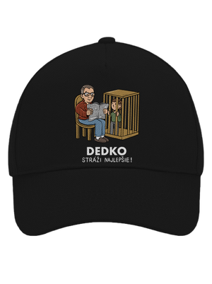 Dedko stráži najlepšie šiltovka baseballka Black