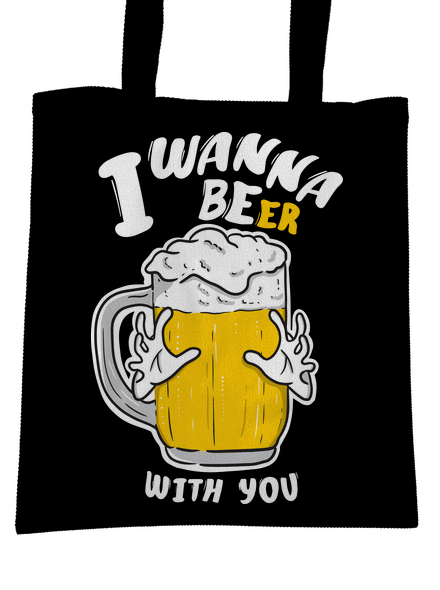 I wanna beer taška Black