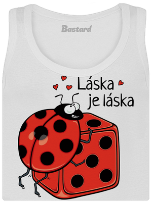 Láska je láska dámske tielko klasické White