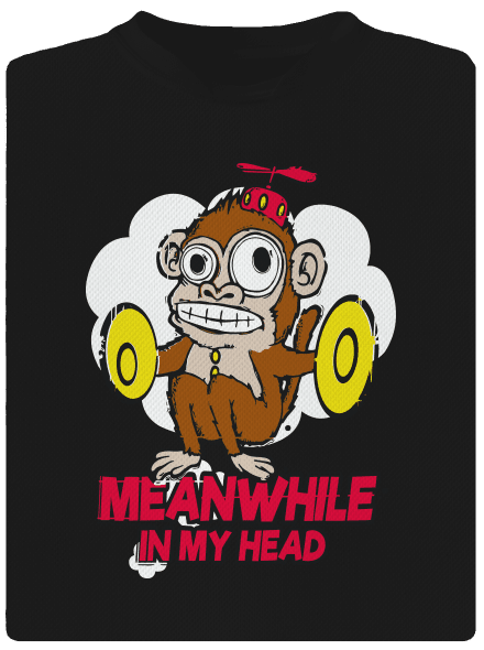 Monkey in my head detské športové tričko Black