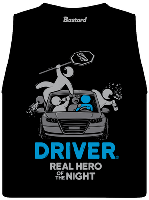 Driver dámske tielko voľné Black