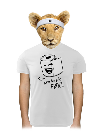 Prdel detské športové tričko White