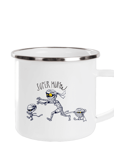 Super mumie plecháčik White