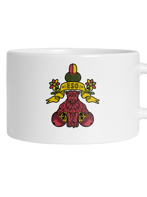 Guľové eso hrnček makronka White