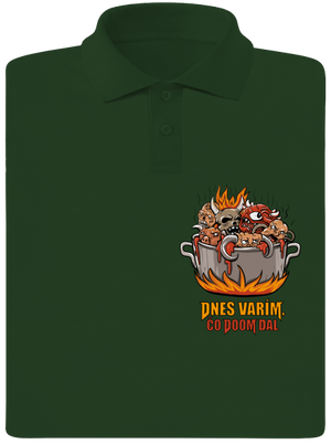 Čo Doom dal pánska polokošeľa Bottle Green Mal