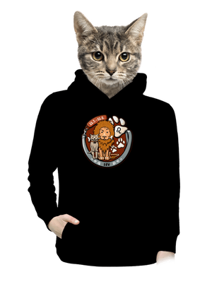 Psí horoskop: Lev dámska mikina klokanka Black