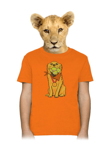 Zlatý retriever detské tričko Orange
