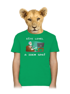 Ešte level detské tričko Kelly Green