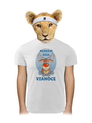 Nemám rád Vianoce detské športové tričko White