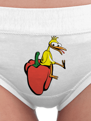 Kura na paprike dámske nohavičky White