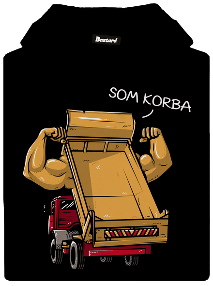 Korba pánska mikina klokanka Black