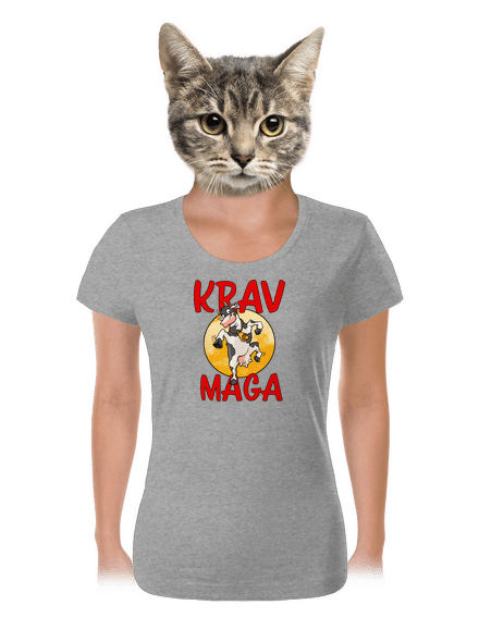 Krav Maga dámske tričko Dark Gray Melange