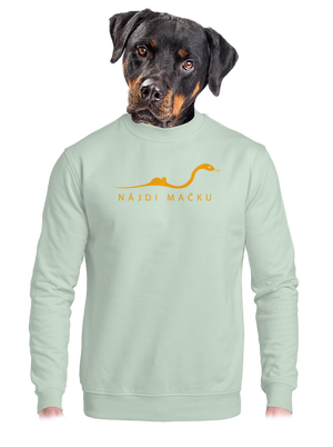 Nájdi mačku unisex mikina bez kapucne Blush Mint