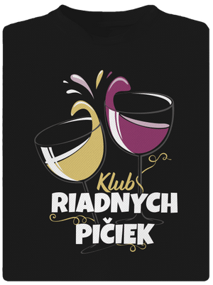 Klub riadnych pičiek pánske športové tričko Black