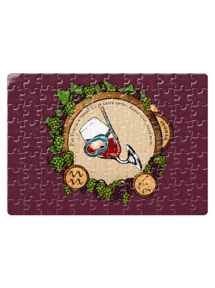 Vínny horoskop: Vodnár puzzle White