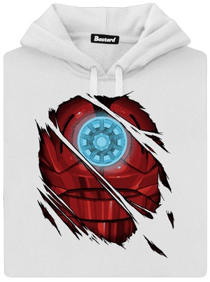 Ironman dámska mikina klokanka White