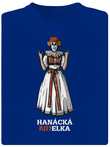 Hanácká Kisselka pánske športové tričko Royal Blue Mal