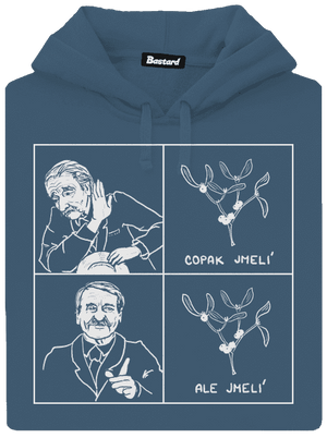 Cimrman: Copak jmelí dámska mikina klokanka Denim