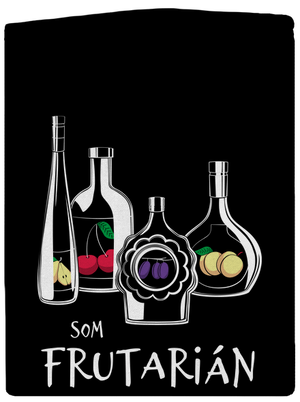 Frutarián dámska mikina na zips Black