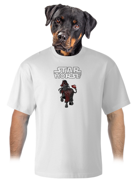 Star horse unisex tričko oversized White