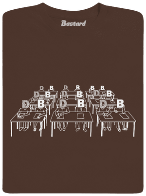 Cimrman: Debil, blbeček pánske tričko Brown