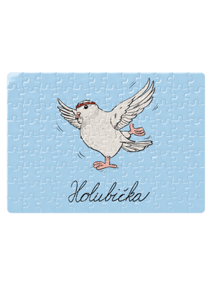 Holubička puzzle White