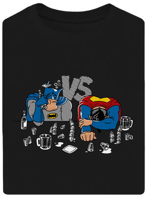 Súboj superhrdinov unisex tričko oversized Black