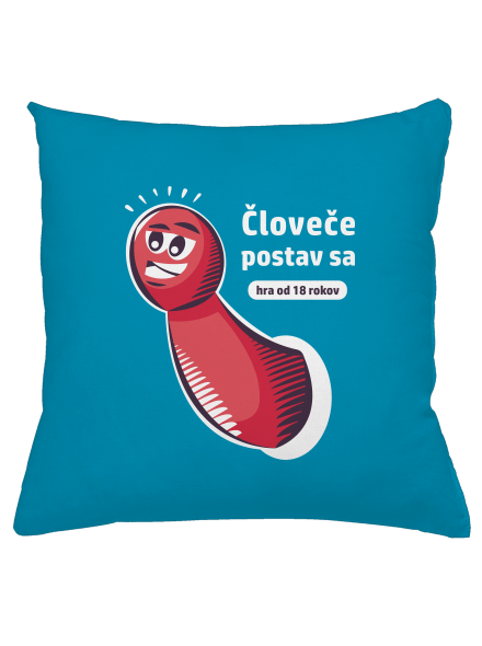 Človeče postav sa vankúš Blue Turquoise