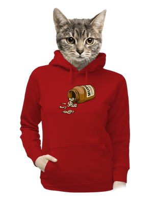 Music Pills dámska mikina klokanka Red Mal