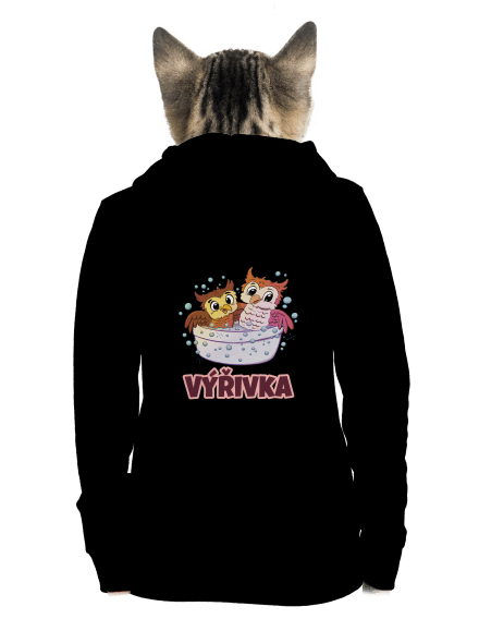 Výřivka dámska mikina na zips Black