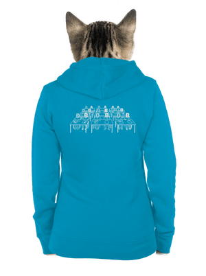 Cimrman: Debil, blbeček dámska mikina na zips Blue Atol