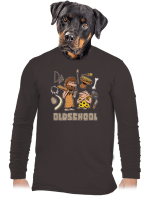 Oldschool pánske dlhý rukáv Bear Brown