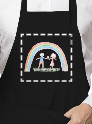 Detské kresby - Nahraj vlastnú zástera Black